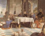 雅格布 罗布斯提 丁托列托 : Christ Washing the Feet of His Disciples